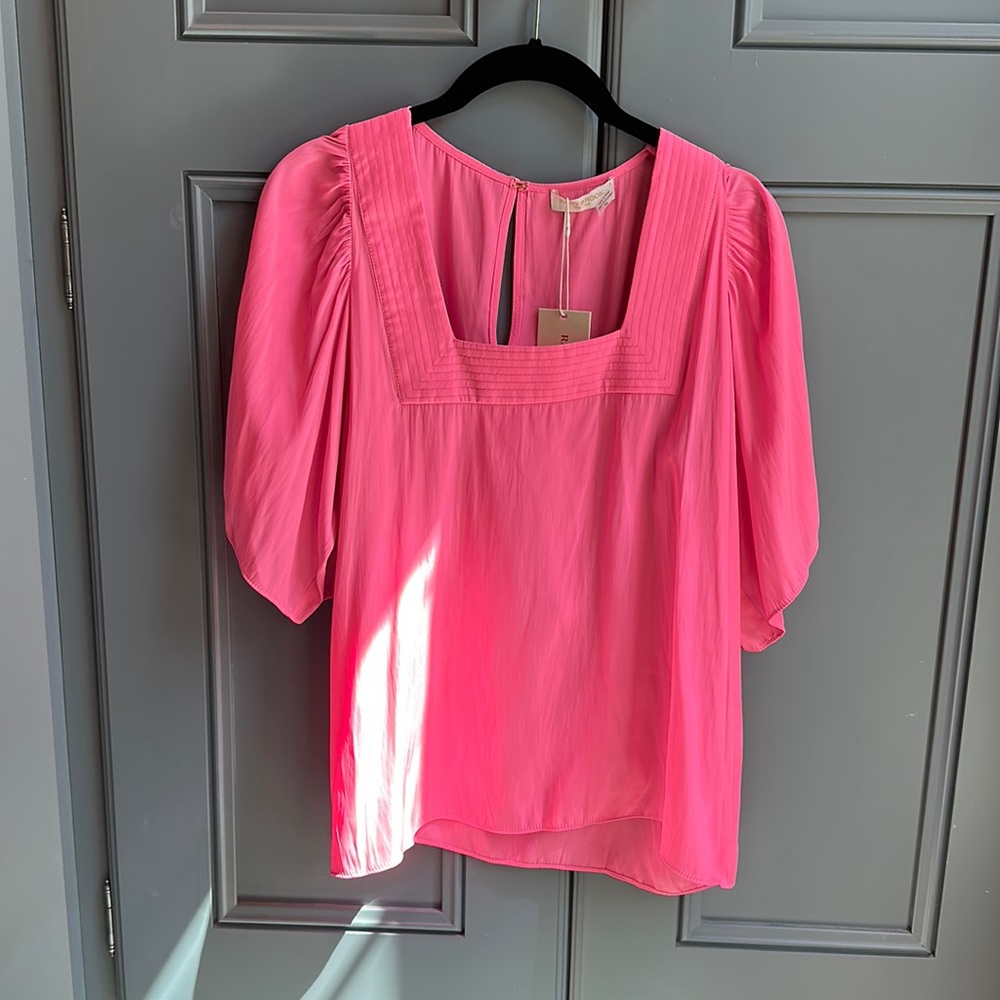 NWT Pink Ramy Brook Silk top